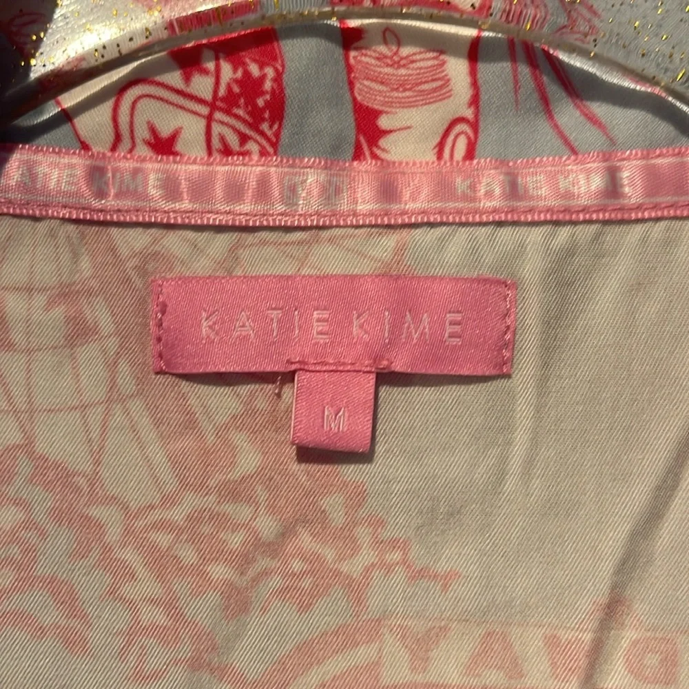Katie Kime Dallas Toile Pajama Top - Picture 9 of 13